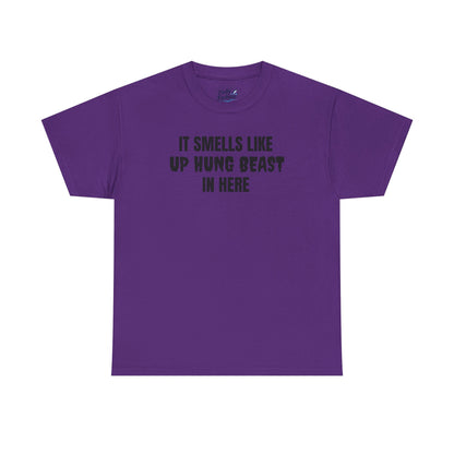 "up hung beast" tee