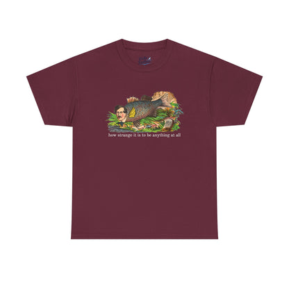 "how strange" fish tee