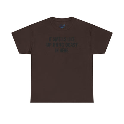 "up hung beast" tee