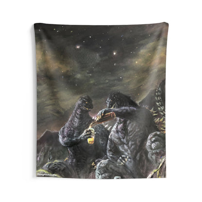 Godzilla Chill Night Tapestry