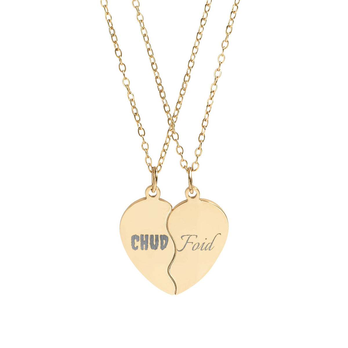 Chud & Foid Breakapart Heart Necklace
