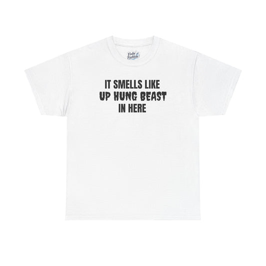 "up hung beast" tee