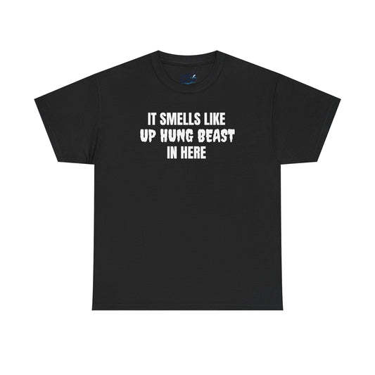 "up hung beast" tee